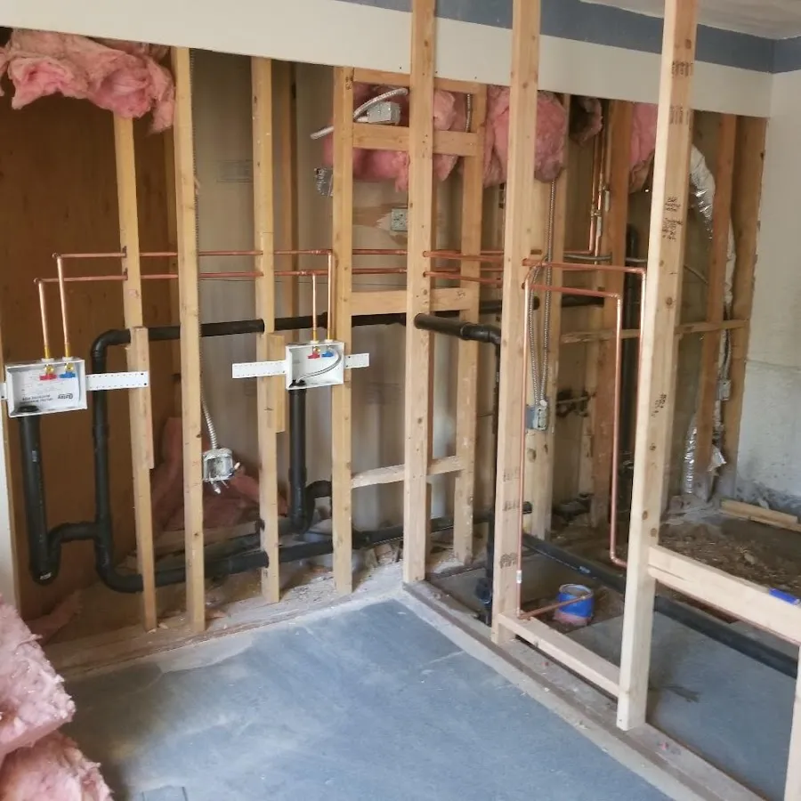 Copper pipe rough-in and plumbing installation in Fort Gratiot